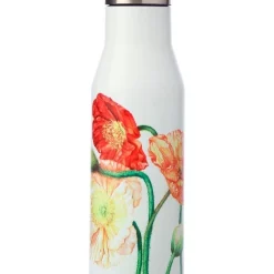 Discount 🔥 Maxwell & Williams Katherine Castle Floriade Double Wall Insulated Bottle 450ML Poppies 🔥