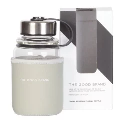 Cheapest ❤️ The Good Brand Glass Drink Bottle 700ml In Sage 😀