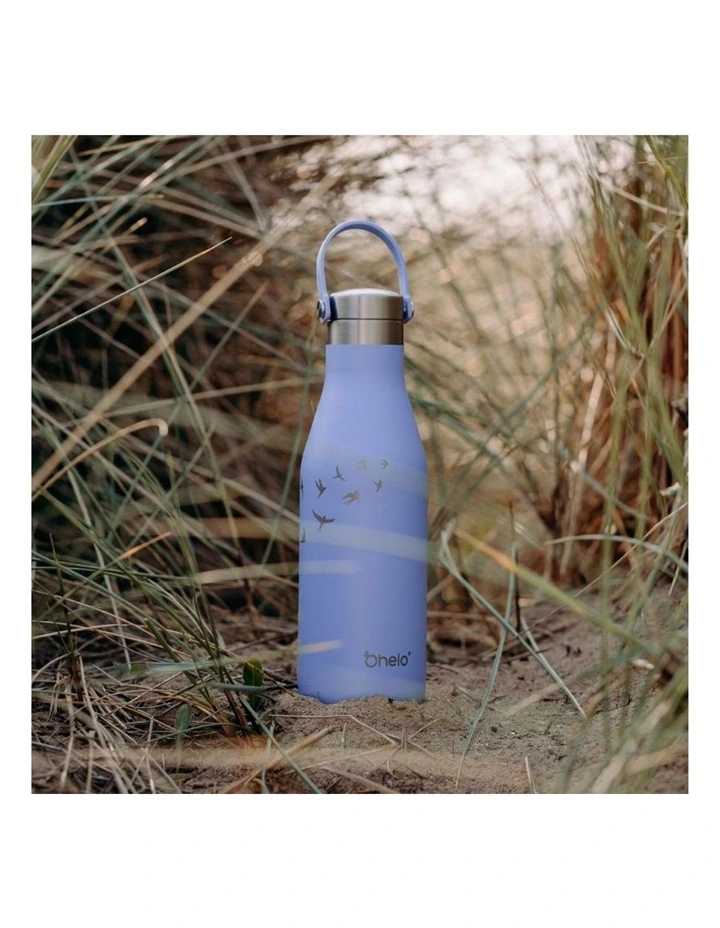 Buy π Ohelo Blue Bottle With Etched Swallow β 5 Buy π Ohelo Blue Bottle With Etched Swallow β - Image 3