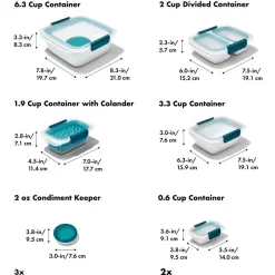 Outlet ❤️ OXO Prep & Go 20-Piece Container Set In White/Blue 🔔 -Maxwell & Williams Shop unnamed file 170