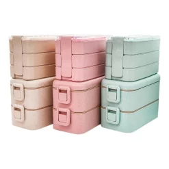 Best Sale ⌛ Boutique Baby Designs 6 Pack Bento Boxes 3 Large 2 Tiered 3 Smaller 3 Tiered 🧨