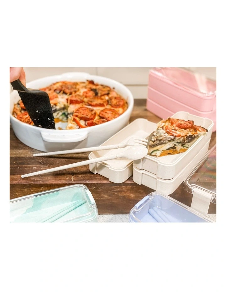 Best deal π Boutique Baby Designs Twin Pack Bento Box 3 Tiered Lunch Box Wheat π 4 Best deal π Boutique Baby Designs Twin Pack Bento Box 3 Tiered Lunch Box Wheat π - Image 2