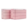 Budget 💯 Boutique Baby Designs Twin Pack Bento Box 3 Tiered Lunch Box Pink ⌛
