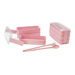 Budget 💯 Boutique Baby Designs Twin Pack Bento Box 3 Tiered Lunch Box Pink ⌛ -Maxwell & Williams Shop unnamed file 238