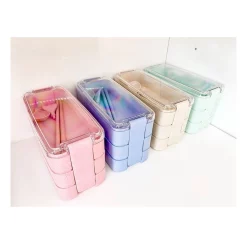 Budget 💯 Boutique Baby Designs Twin Pack Bento Box 3 Tiered Lunch Box Pink ⌛ -Maxwell & Williams Shop unnamed file 241