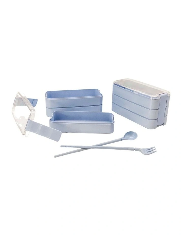 Wholesale π Boutique Baby Designs Bento Lunch Box 3 Tiered Blue π 3 Wholesale π Boutique Baby Designs Bento Lunch Box 3 Tiered Blue π