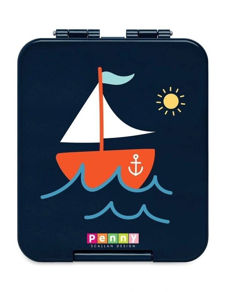 Buy ✨ Penny Scallan Anchors Away Mini Bento Box In Navy ✔️ 3 Buy ✨ Penny Scallan Anchors Away Mini Bento Box In Navy ✔️