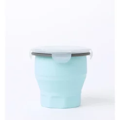 Flash Sale 🔥 Vue Collapsible Silicone Lunch Box 900ml 14x14x12.5cm In Mint 😀