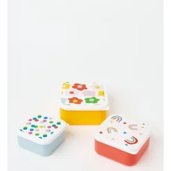 Best Pirce 🎁 Milkshake Happiness Flowers Nested Snack Containers Set Of 3 ✔️