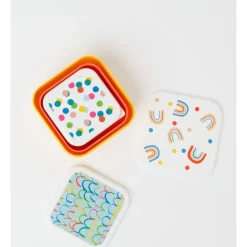 New 😍 Milkshake Happiness Rainbows Nested Snack Containers Set Of 3 🔔 -Maxwell & Williams Shop unnamed file 401