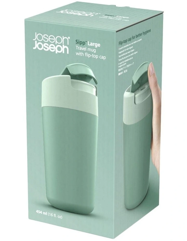 Budget ๐ Joseph Joseph Sipp Travel Mug Large 454ml In Green โ๏ธ 4 Budget ๐ Joseph Joseph Sipp Travel Mug Large 454ml In Green โ๏ธ - Image 2