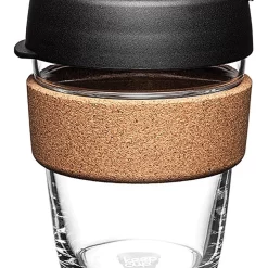 Top 10 🔥 KeepCup Brew Cork, Reusable Glass Cup, Black, M 12oz / 340ml 🧨