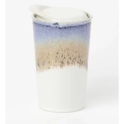 Promo 😀 Australian House & Garden Esperance Poured Speckle Lidded Travel Mug With Plastic Lid 270ml ❤️