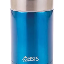 Best Pirce 🌟 Oasis Stainless Steel Vacuum Insulated 450ml Food Flask Aqua ✨