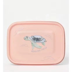 Outlet π Australian Marine Conservation Society Turtle Tide Kids Stainless Steel Bento Lunch Box 1.2L In Pink/Silver β¨