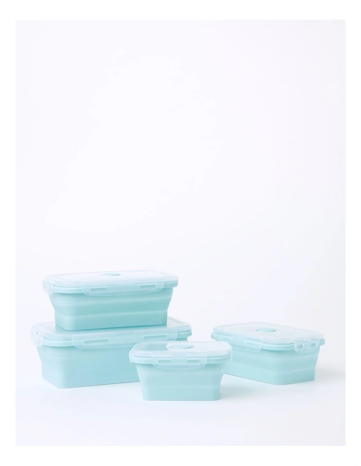 Budget π Vue Collapsible Lunch Boxes Set Of 4 In Mint π 3 Budget π Vue Collapsible Lunch Boxes Set Of 4 In Mint π