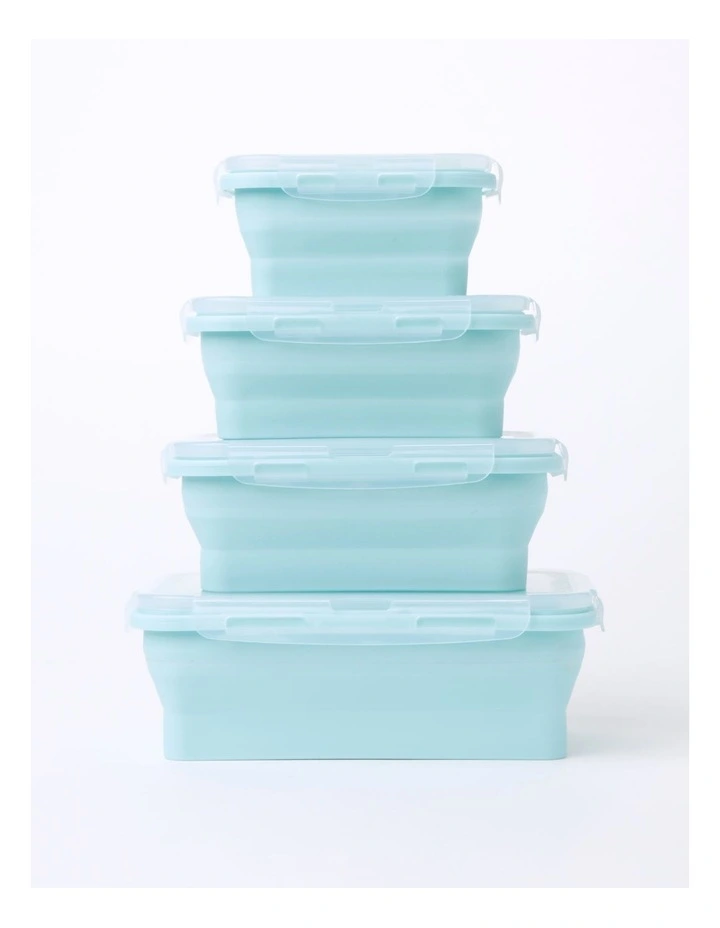 Budget π Vue Collapsible Lunch Boxes Set Of 4 In Mint π 5 Budget π Vue Collapsible Lunch Boxes Set Of 4 In Mint π - Image 3