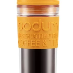 Outlet π₯ Bodum Travel Mug Plastic Transparent Beaker Yolk 0.35l/12oz π