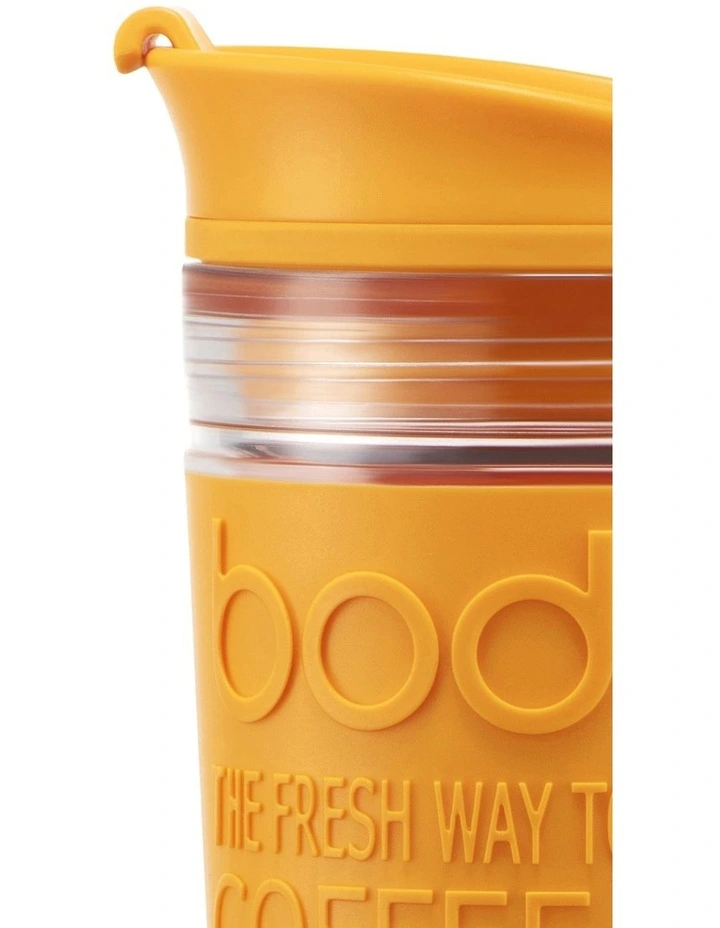 Outlet π₯ Bodum Travel Mug Plastic Transparent Beaker Yolk 0.35l/12oz π 4 Outlet π₯ Bodum Travel Mug Plastic Transparent Beaker Yolk 0.35l/12oz π - Image 2