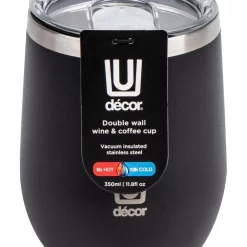 Best reviews of 🥰 Decor 350ml Stainless Steel Insulated Wine & Coffee Cup ✔️