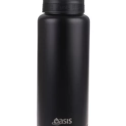 Best reviews of π Oasis Stainless Steel Double Wall Insulated "Titan" Drink Bottle 1.2L Black π§¨