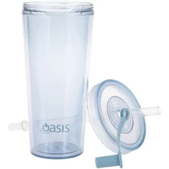 Hot Sale 😀 Oasis Double Wall Smoothie Tumbler With Straw 520ml In Blueberry ⌛ -Maxwell & Williams Shop unnamed file 849