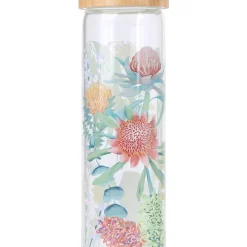 Flash Sale 🛒 Maxwell & Williams Royal Botanic Gardens Native Blooms Glass Water Bottle 550ML In Multi 🧨