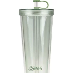 Brand new 🥰 Oasis Double Wall Smoothie Tumbler With Straw 520ml In Green Apple 🥰