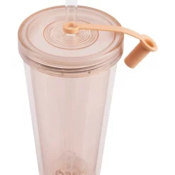 Budget ⌛ Oasis Double Wall Smoothie Tumbler With Straw 520ml In Peach 🤩 -Maxwell & Williams Shop unnamed file 902