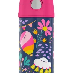 New 😍 Thermos FUNtainer Vacuum Insulated 355ml Drink Bottle Whimsical Clouds 🎁