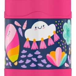 Discount 🤩 Thermos FUNtainer 290ml Vacuum Insulated Food Jar Whimsical Clouds Navy 🌟