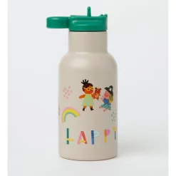 Coupon 🔥 Sophie Beer Little Explorers Insulated Kids Drink Bottle 350ml In Beige ⭐